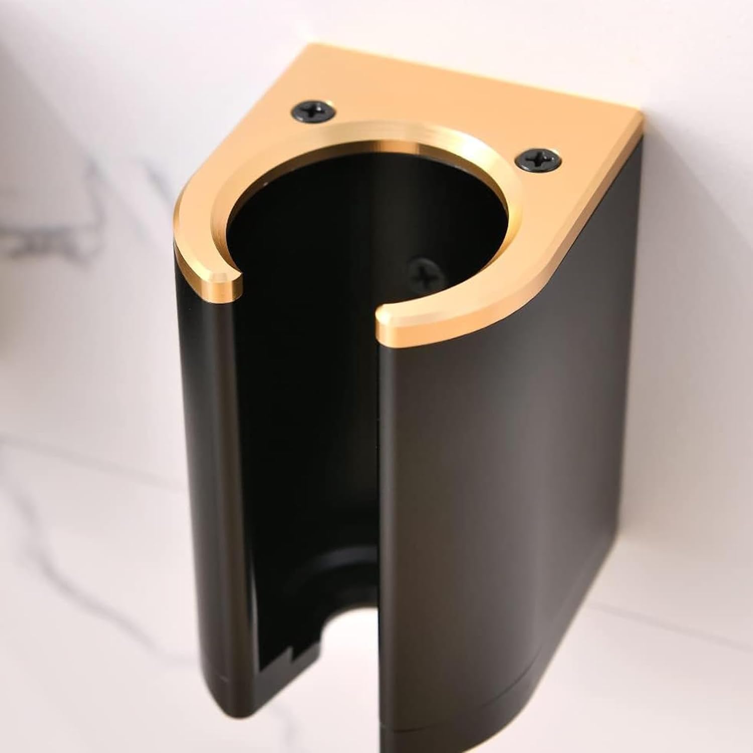 Wall Mount Holder Compatible with Dyson Airstraight & Airwrap, Aluminum Straightener Organizer Stand, Curling Iron Storage Rack for Bathroom