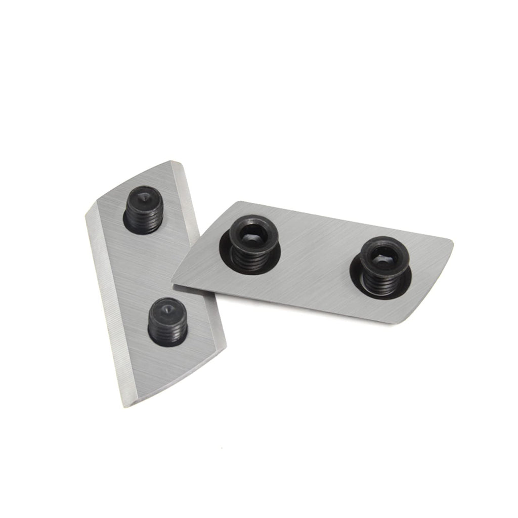 TASP 2PCs Wood Chipper Blades with Screws Garden Shredder Cutting Knives