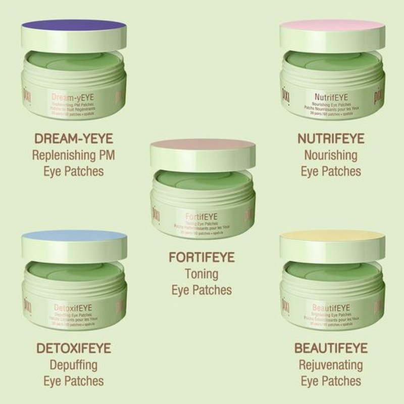 Pixi Beauty Dream-yEYE Calming Hydrogel Under Eye Patches | Vitamin A and Jasminie Help Hydrate and Smooth Under Eyes | 30 pairs / 60 Patches