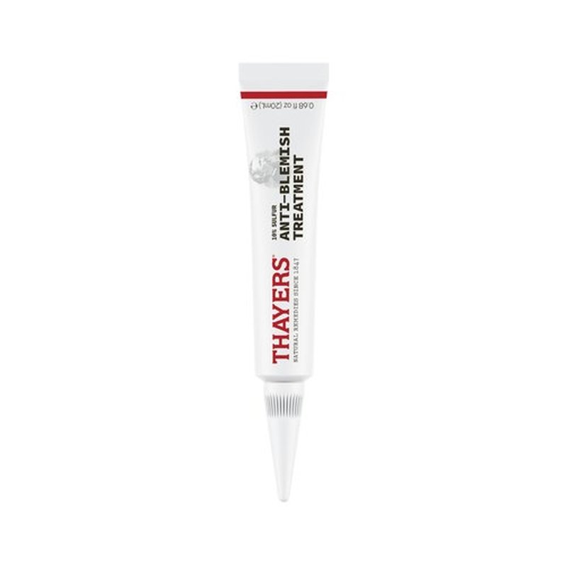 THAYERS Rapid Acne Treatment with 10% Sulfur, Sulfur Acne Treatment with Niacinamide and Glycolic Acid, Soothing and Non-Stripping Skin Care, 0.68 Fl Oz
