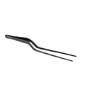 O'Creme 8 Inch Black Stainless Steel Precision Kitchen Culinary Offset Tweezer Tongs