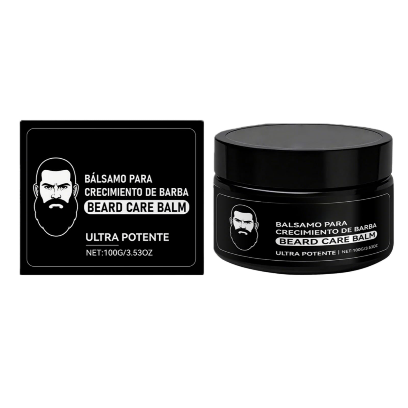 CHHQLZS Estimulante Para Barba, Apolo Cosmetics Para Barba, Ultra Potente Bálsamo de Crecimiento, New De Barba, Stimulating Beard Moisturizes & Strengthens Facial Hair for Men, 100ml / 3.5oz