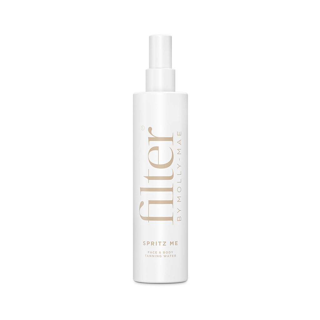 Filter by Molly-Mae Spritz Me Tanning Water | Moisturizing Self Tanner | Golden, Streak-Free Glow | Natural-Looking Sunless Tan | Fast Developing | Long-Lasting | Clear & Oil-Free | 200ml