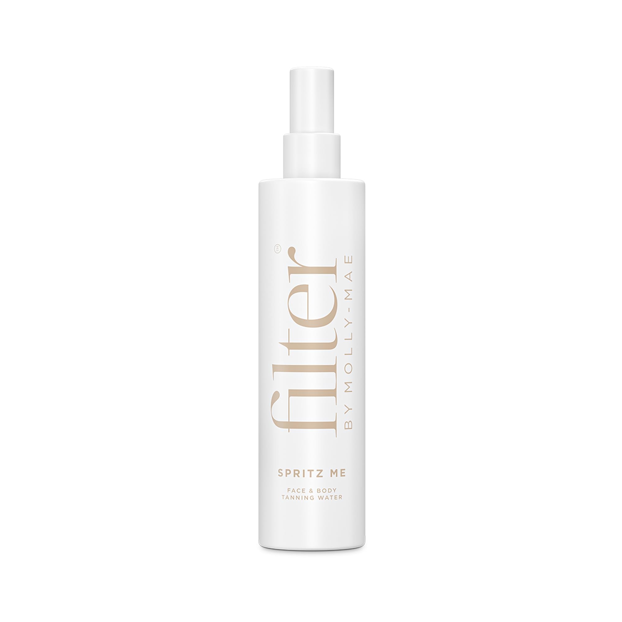 Filter by Molly-Mae Spritz Me Tanning Water | Moisturizing Self Tanner | Golden, Streak-Free Glow | Natural-Looking Sunless Tan | Fast Developing | Long-Lasting | Clear & Oil-Free | 200ml