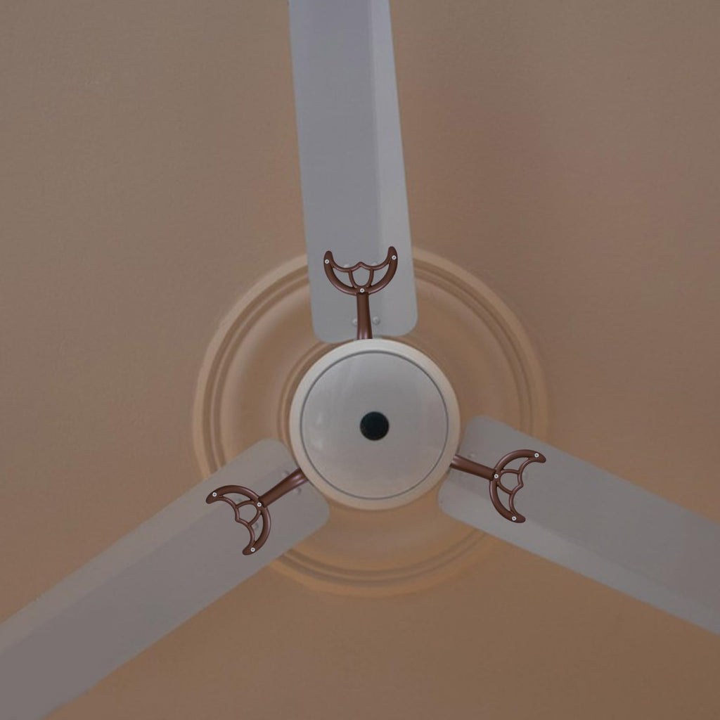 Housoutil Ceiling Fan Blades Arms, Ceiling Fan Blade Brackets, Replacement Blades for Fan Holder to Keep the Balance of the Ceiling Fan, Coffee