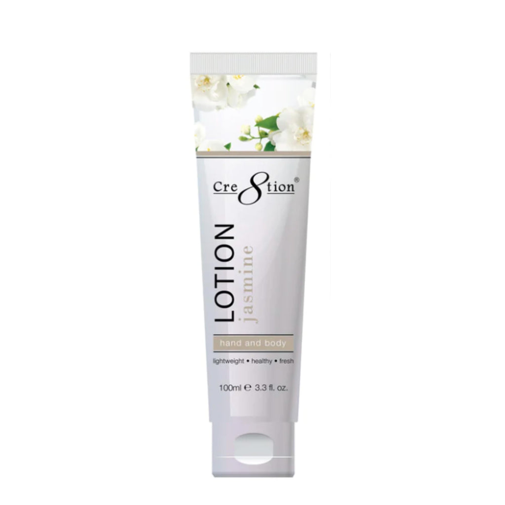 Tori + Mika Creation Jasmine Spa Hand & Body Lotion - Non Sticky lotion - Nourishing Skin Lotion Moisturizer Cream From Dryness, Cracked and Flaking - Perfect for Travel Daily Compact Size