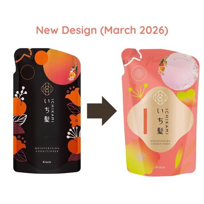 TokyoSuperSale Ichikami Moisturizing Care Conditioner Refill, 330ml, Cuticle Smoothing Formula, Kracie