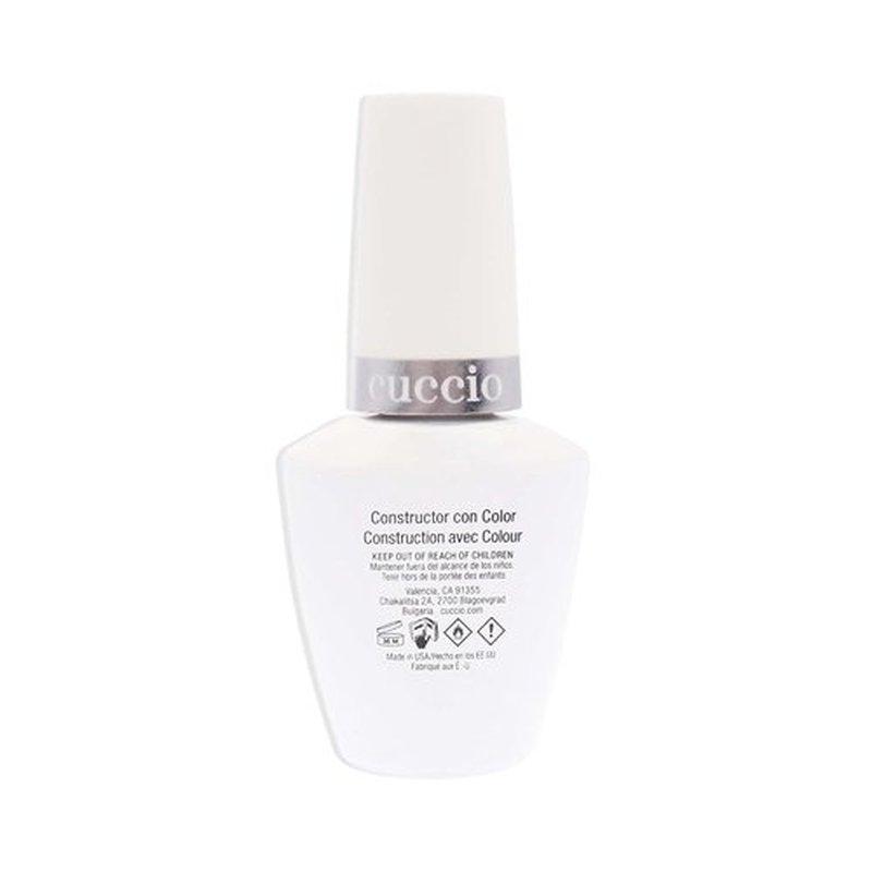 Cuccio Pro Brush-On Colour Builder Gel - Calcium Enriched, Easy Application - Bare Pink, 0.43 Oz
