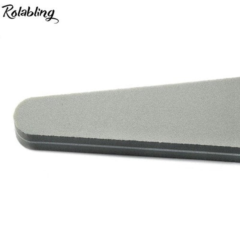 Rolabling Nail File 10 Pack 240/240 Grit Nail Buffer Manicure Pedicure Tools