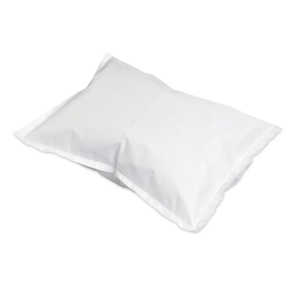 McKesson Disposable Pillow Case Covers [100 Count] Bulk Pillowcase, Single-Use for Medical Hospital Travel, Standard Size, White, 21 in x 30 in