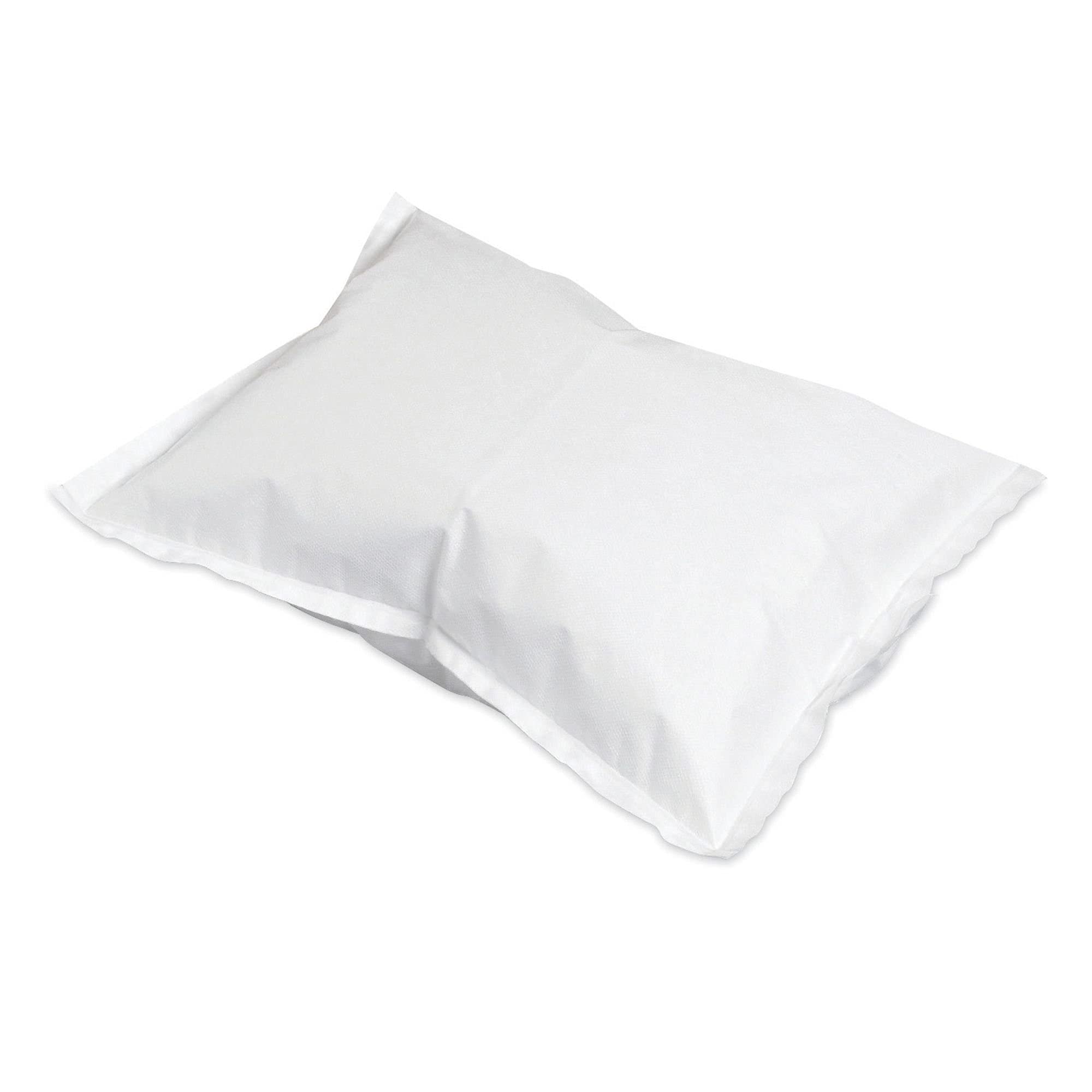 McKesson Disposable Pillow Case Covers [100 Count] Bulk Pillowcase, Single-Use for Medical Hospital Travel, Standard Size, White, 21 in x 30 in