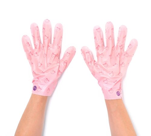 TONYMOLY I’m Lovely Peach Hand Mask - Hydrating Korean Treatment Gloves with Peach & Plum Extracts | 5-Pack