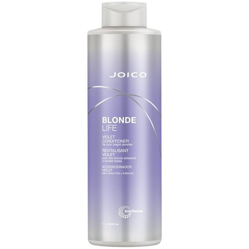 Joico Blonde Life Violet Conditioner - Neutralizes Brassy Tones & Boosts Shine | Sulfate Free with Monoi & Tamanu Oil