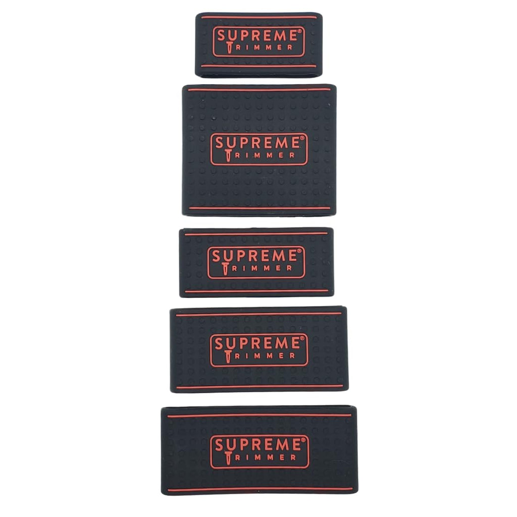 Supreme Trimmer SGR55 Professional Barber Grippers | 5 Piece Non-Slip Clipper Grips, Barber Sleeve for Hair Clipper | Black