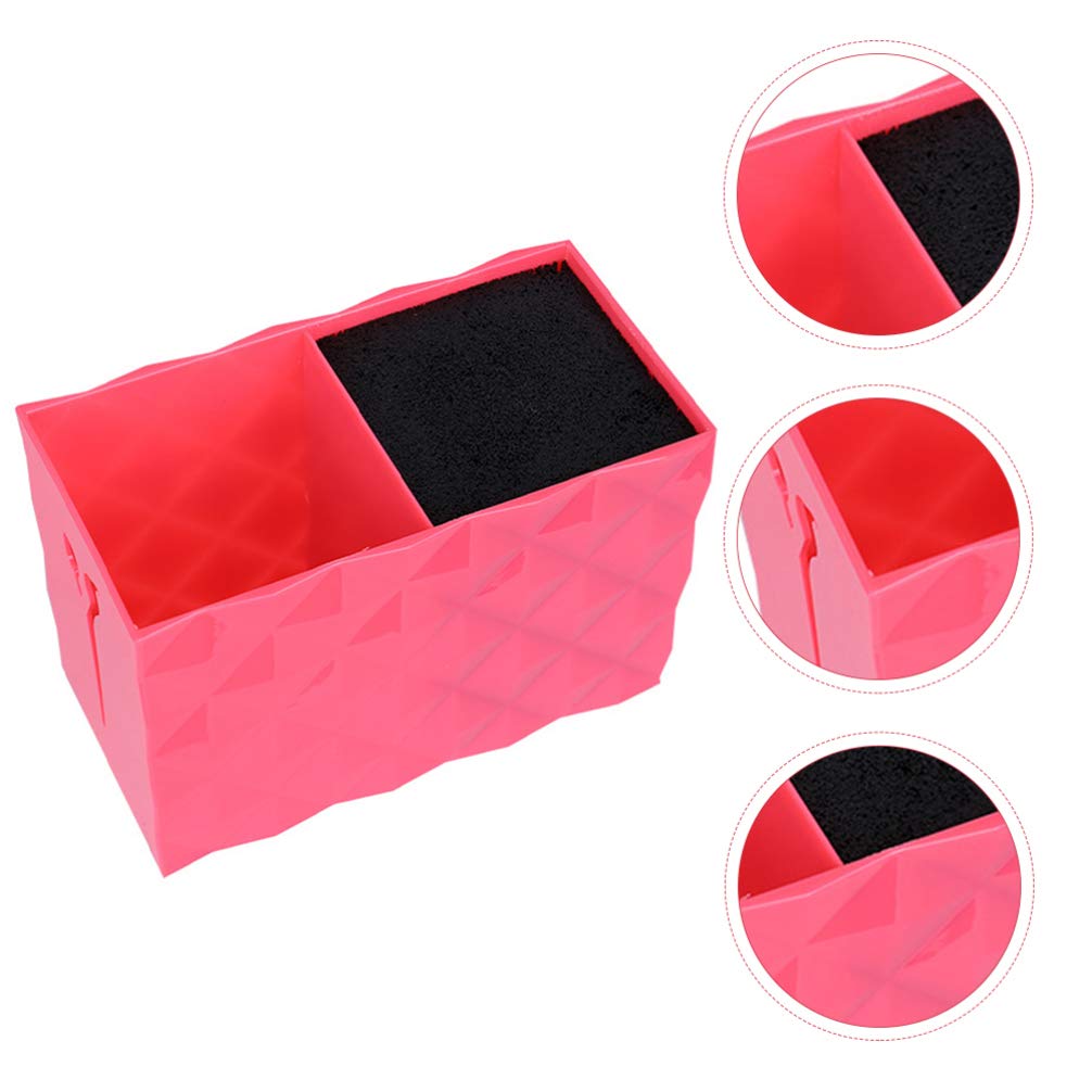 Uonlytech Hairdressing Scissor Holder Pink Haircut Tool Storage Box Barber Shears Organizer for Home Salon or Barbershop