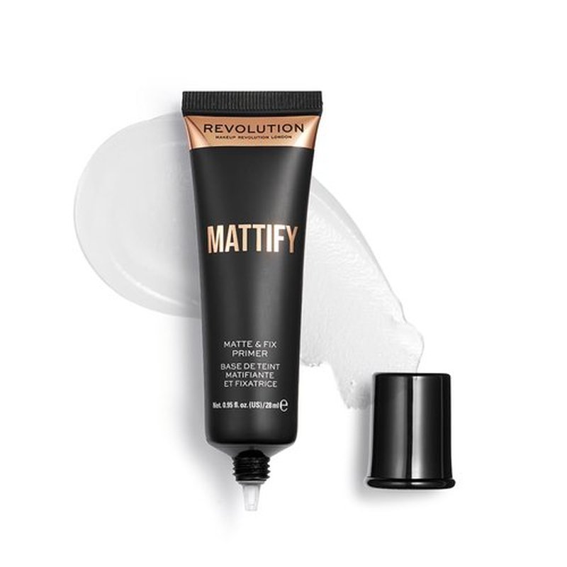 Makeup Revolution Face Primer - Mattifying, Lightweight & Translucent Formula | Vegan, 0.94 Fl Oz