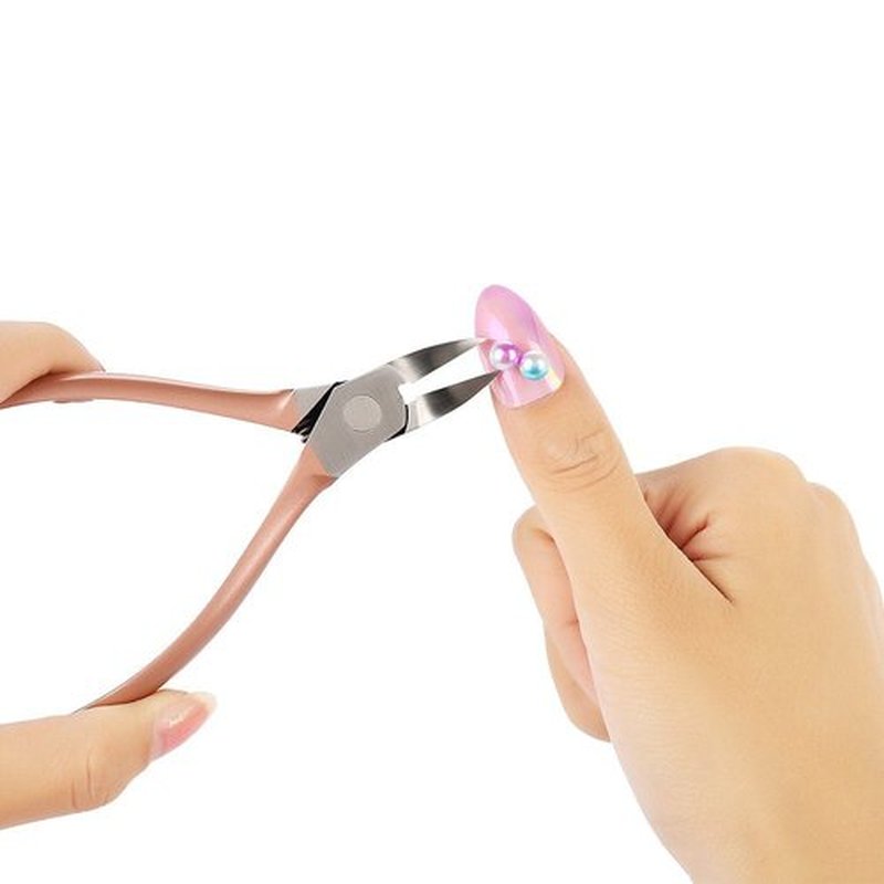 Rotekt Rose Gold Nail Art Decorations Picker Rhinestone Remover Nail Cutter Scissors Manicure Tools