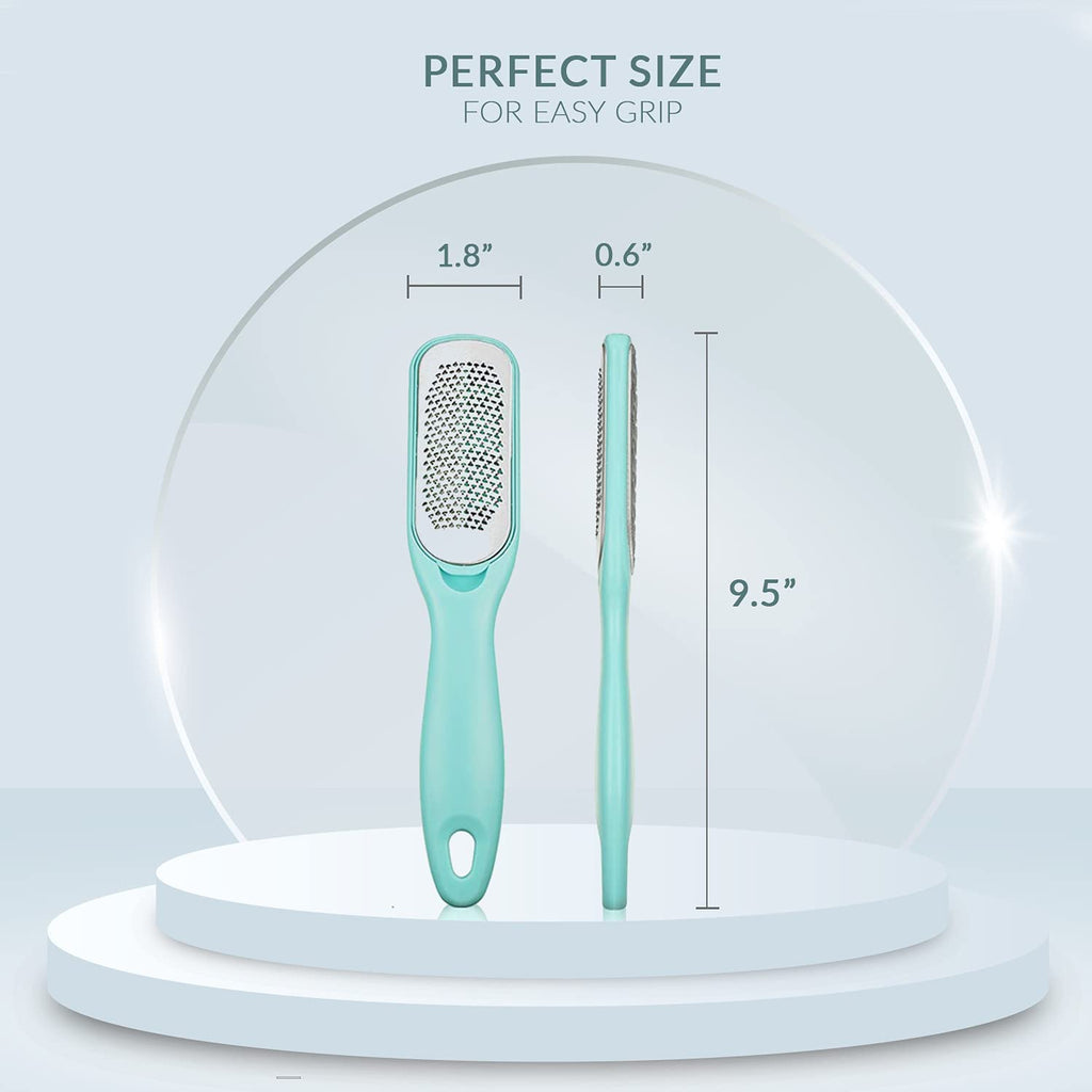 Relax Tony Callus & Dead Skin Remover – Dual-Sided - for Wet & Dry Exfoliation: Scrub, File & Rasp for Smooth Feet - Pedicure Tool - Foot File Callus Remover Tool - Pedicure Kit