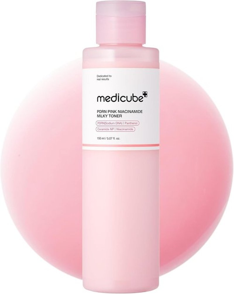 Medicube PDRN Toner - Hydrating Salmon DNA Milky Toner with Ceramide & Peptide | 5.07 fl. oz for Glass Glow Skin