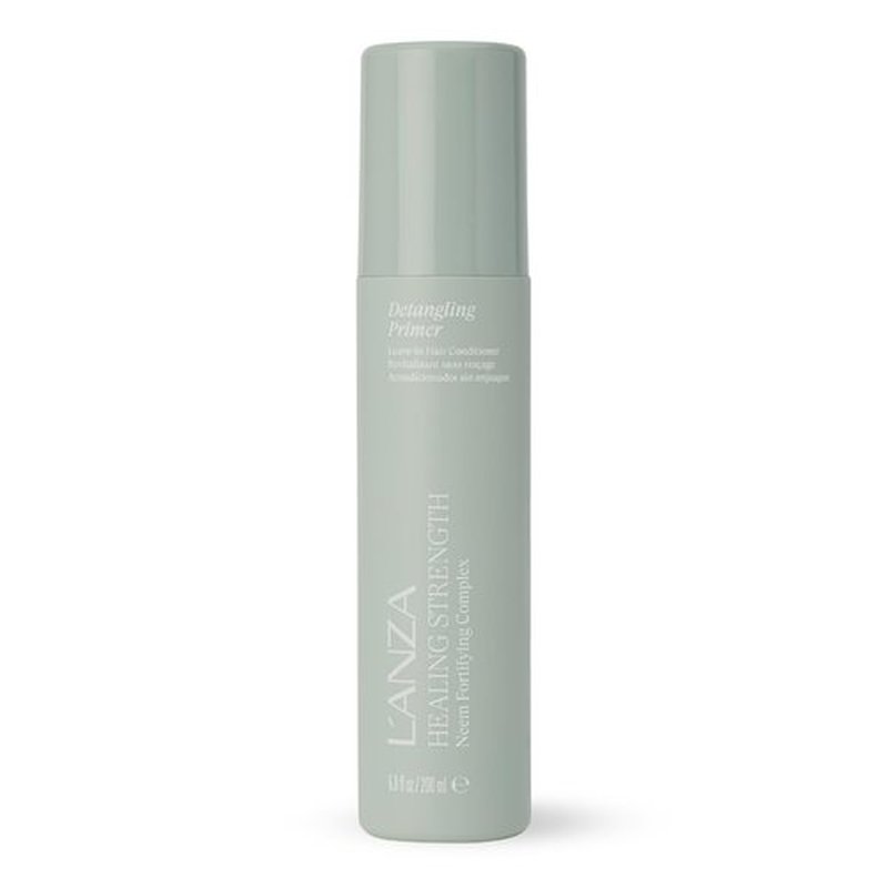 L'ANZA Healing Strength Detangling Primer, Leave-In Detangler, Prevents Breakage, UV & Heat Protection, Strengthens & Repairs Damaged Hair, Smooths, Anti-Frizz, Color Safe, Sulfate Free (6.8 Fl Oz)