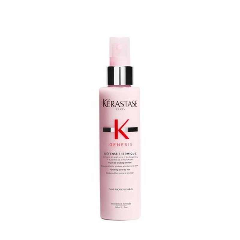 Kerastase Genesis Thermique Blow Dry Primer - Heat Protectant for Weak Hair, Anti-Breakage, 5.1 Fl Oz