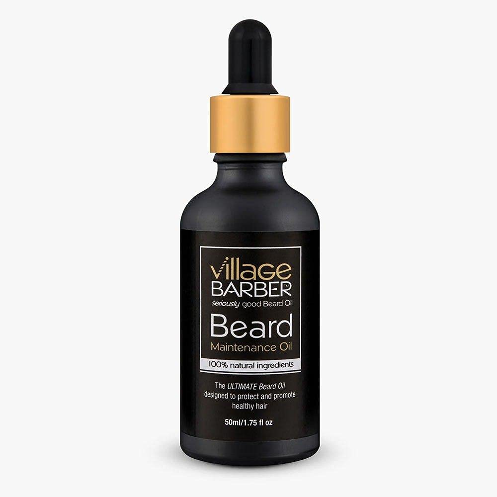 Village Barber Beard Maintenance Oil - 100% Natural Ingredients | Conditions & Softens | 50ml/1.75 fl oz