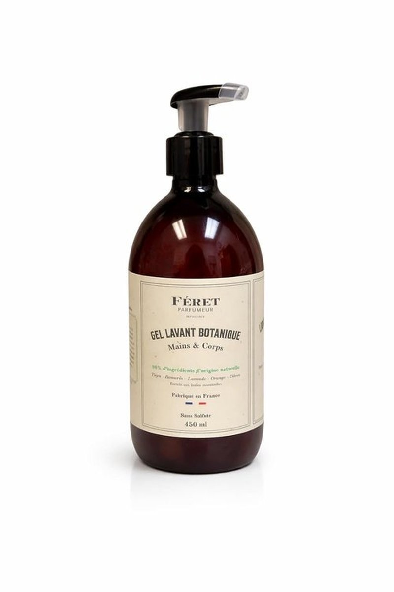 Feret Parfumeur Botanical Hand & Body Liquid Soap - Hydrating Lavender & Rosemary Cleanser | 500ml