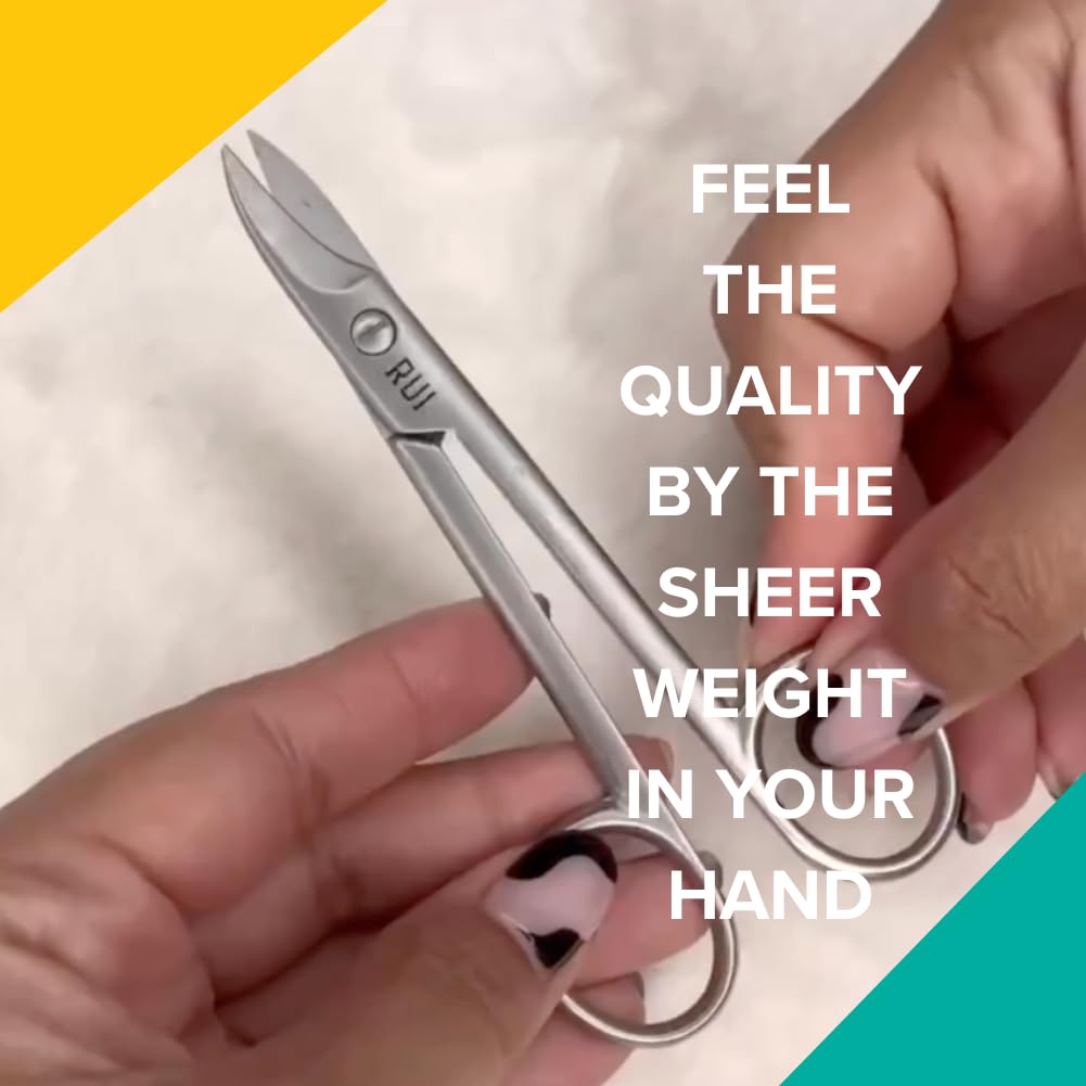 Rui Smiths Toenail Scissors - German Stainless Steel, Long Handle