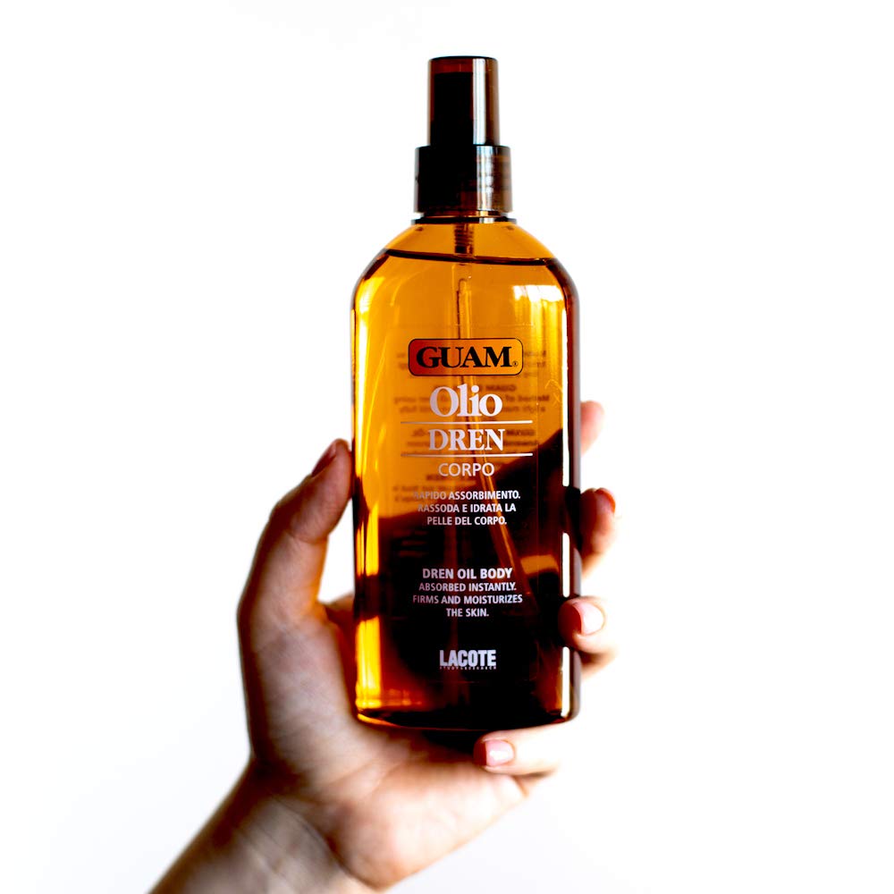 Guam Anti-cellulite Massaging Body Oil Reducing Water Retention and Swelling | Natural Body Oil Spray for Cellulite | Draining and Revitalizing Female Body Oil Beauty