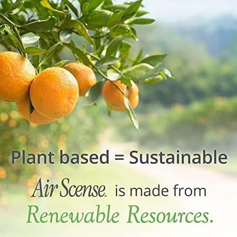 Air Scense Air Freshener - Natural Orange Essential Oil Room Spray | 7 fl oz (2-Pack) for Home & Bathroom