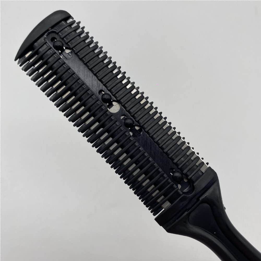 JLEivvi 4 PCS Double-Sided Hair Trimming, Thinning and Styling Razor Combs for Hairdressers