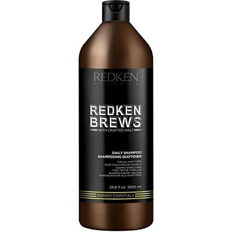 Redken Brews Daily Shampoo For Men - Lightweight Hydrating Cleanser For All Hair Types | 33.8 Fl Oz
