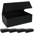 LFBOX Black Gift Box with Magnetic Lids 5 Pack