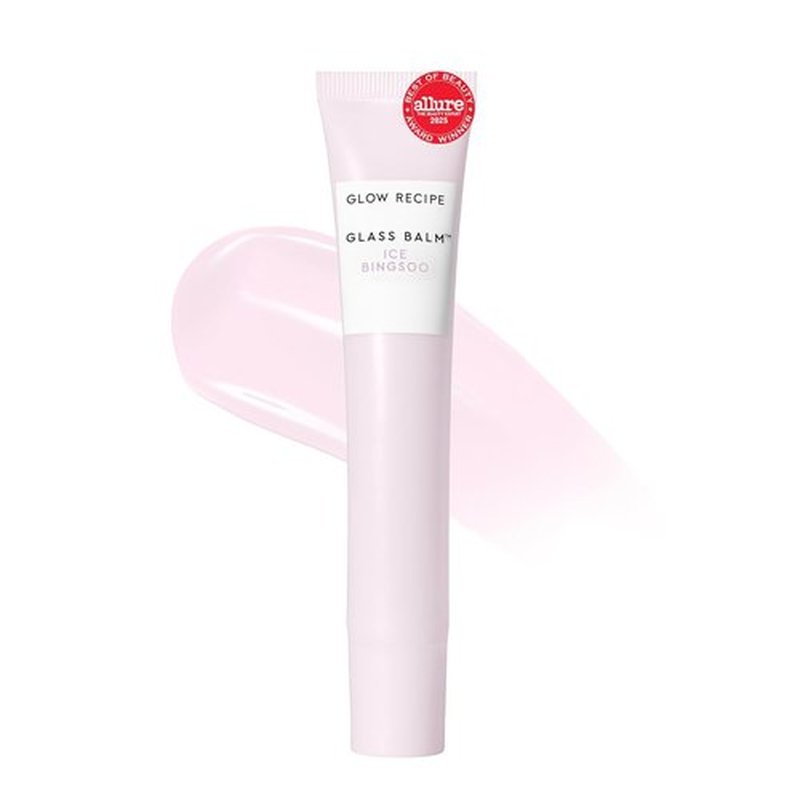 Glow Recipe Glass Balm Lip Treatment - 12Hr Hydrating Moisturizer with Hyaluronic Acid | Clear Tint, Ice Bingsoo (15 ml)