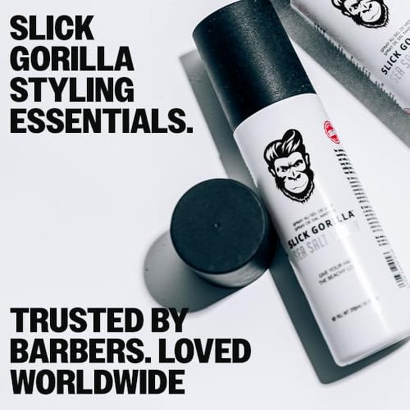 Slick Gorilla Sea Salt Spray for Men 200ml (6.76 fl oz) | Texturizing Sea Salt Hair Spray | Lightweight Volume Mist | Matte Finish | Natural Texture | Flexible Hold