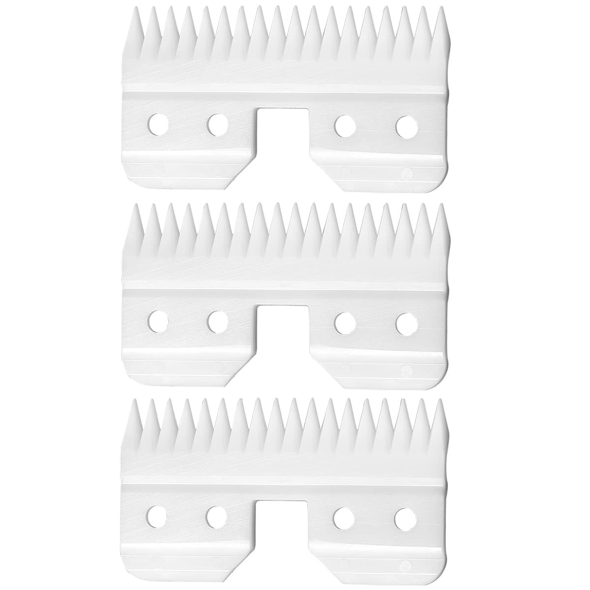 WAHFOX 3pcs Fast Feed Ceramic Blades for Oster Fast Feed Clipper Oster A5 Fast Feed Ceramic Blades Fast Feed Replacement Blade A5 Replacement Blade (3PCS)