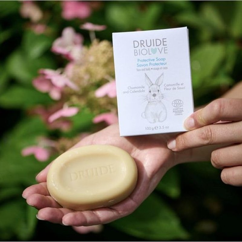 BioLove Baby Soap Bar - Ultra-Gentle Calming Care for Sensitive Skin | Vegan Lavender & Chamomile - 100g (3.5 oz)