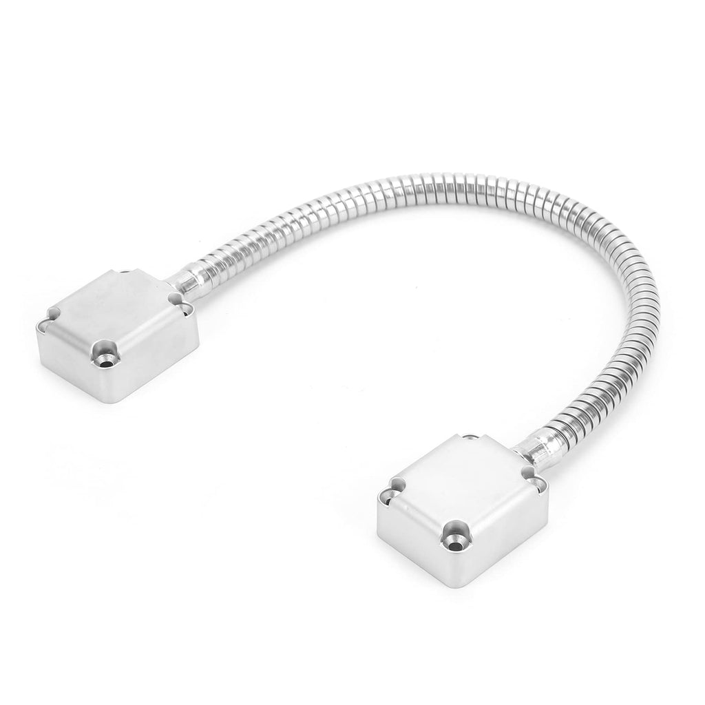 401 Stainless Steel Door Loop Wire Cable Protector Armored Door Cord w/Die-Cast End Power Transfer for Exposed Mounting Access Control