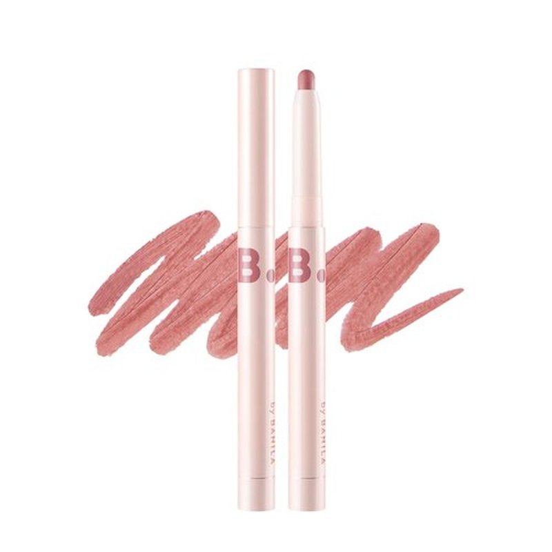 BANILA CO Smudging Lip Pencil | Soft Matte Lip Crayon for Natural & Overlined Lips | Creamy Texture & Long-Lasting Color with Blurring Effect (0.8g / 0.02 oz), PK01 Nude Rose