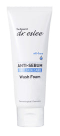 Dr Eslee Anti-Sebum Foaming Facial Cleanser for Oily Skin - 100ml - Non-Irritating Dermatological Face Wash Cleansing Foam - Controls Excess Sebum, Soothes Irritation, Sulfate-Free, Korean Skin Care