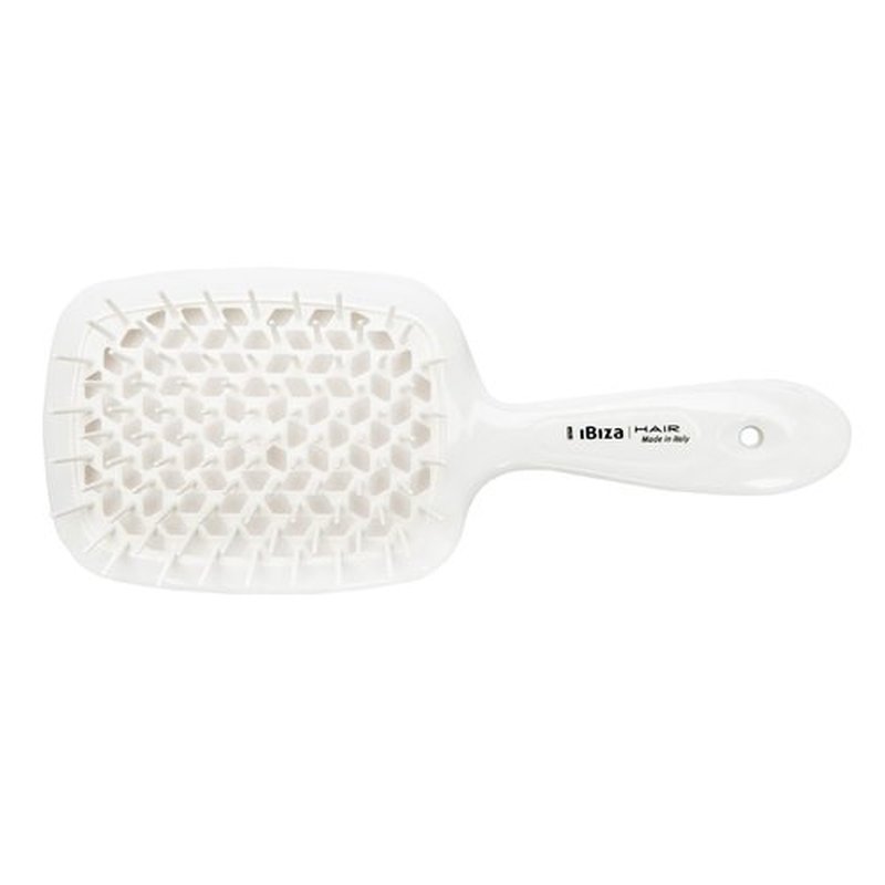 Ibiza Hair AirWave Shower Brush (White) | For Shower or Pool | Effortlessly Glides Through Any Hair | Adults or Kids | Anti Static | Light Weight & Heat Resistant