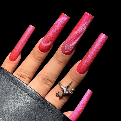KIARA SKY Gel Polish MagneticFX | Magnetic Cat Eye Effect Soak Off 15ml | Pink Luster (hot pink)