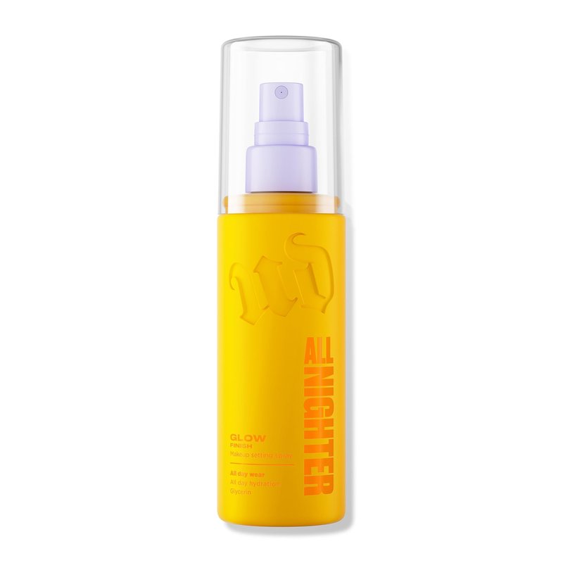 Urban Decay All Nighter Waterproof Makeup Setting Spray - Glass-Skin Glow Finish, Up to 24HR Wear, Dewy Facial Mist, Glow Foundation Face Primer, Smudge-Proof, Transfer-Resistant - 4 fl oz