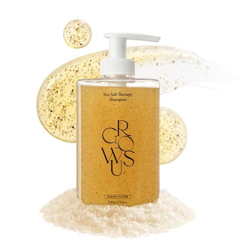 GROWUS Sea Salt Clarifying Shampoo - Detox Oily Itchy Scalp & Purify Build-Up | 16.9 fl. oz.