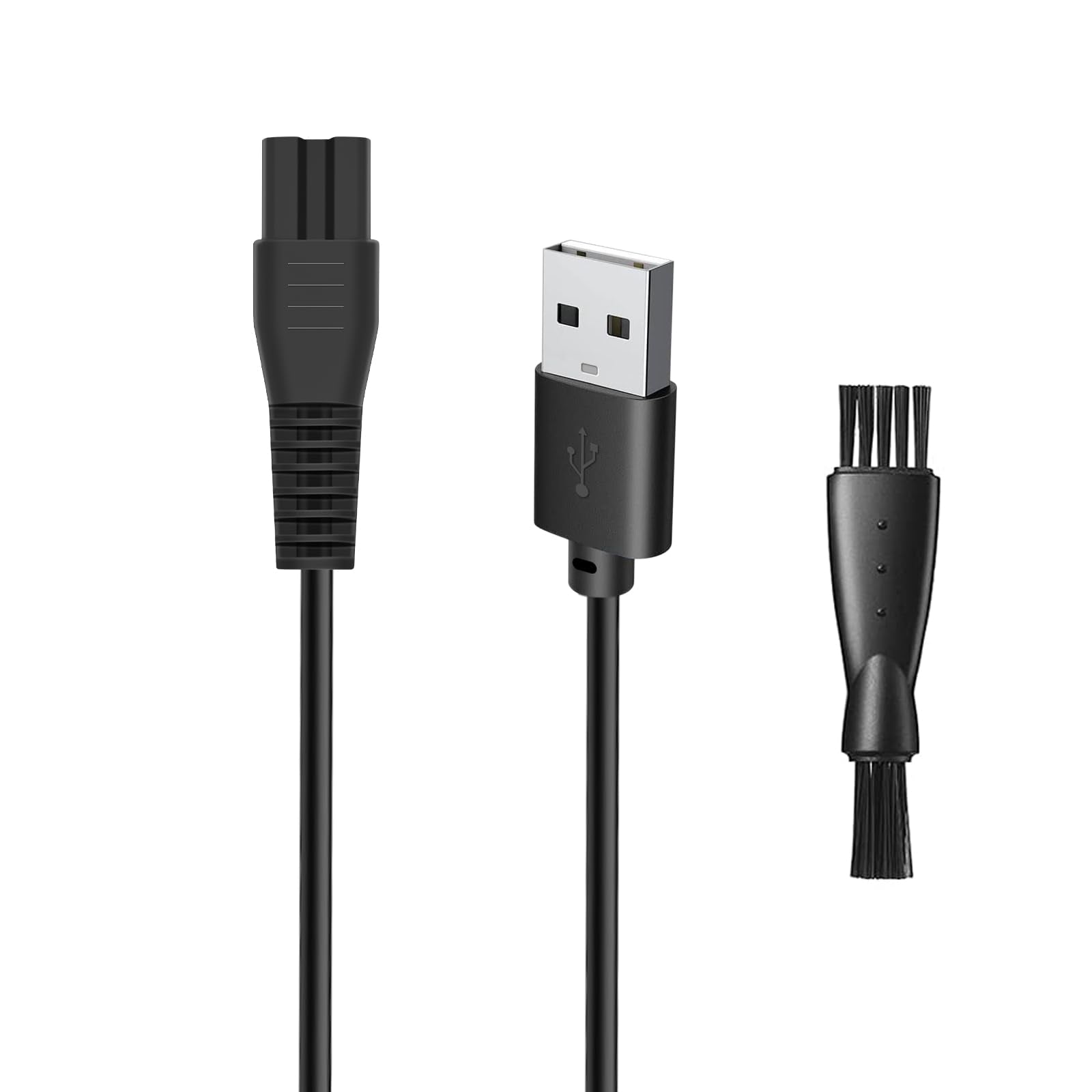 wotdmu 5V USB Charger Cord for Ufree Beard Trimmer Model U-1176, 3.3ft Power Cable with 1 Cleaning Brush