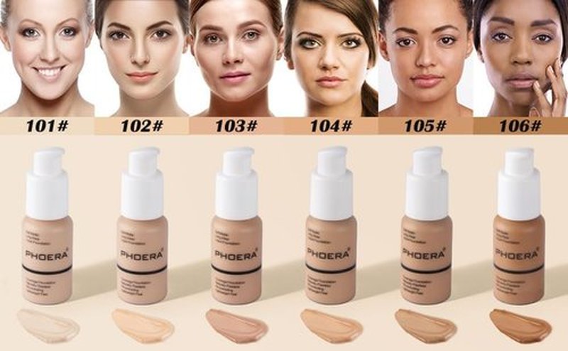 ABRUS PHOERA Full Coverage Foundation, Soft Matte, Oil Control Concealer, Foundation Makeup Flawless Cream Smooth Long Lasting 24HR Waterproof and Blendable 30ml (102 Nude)