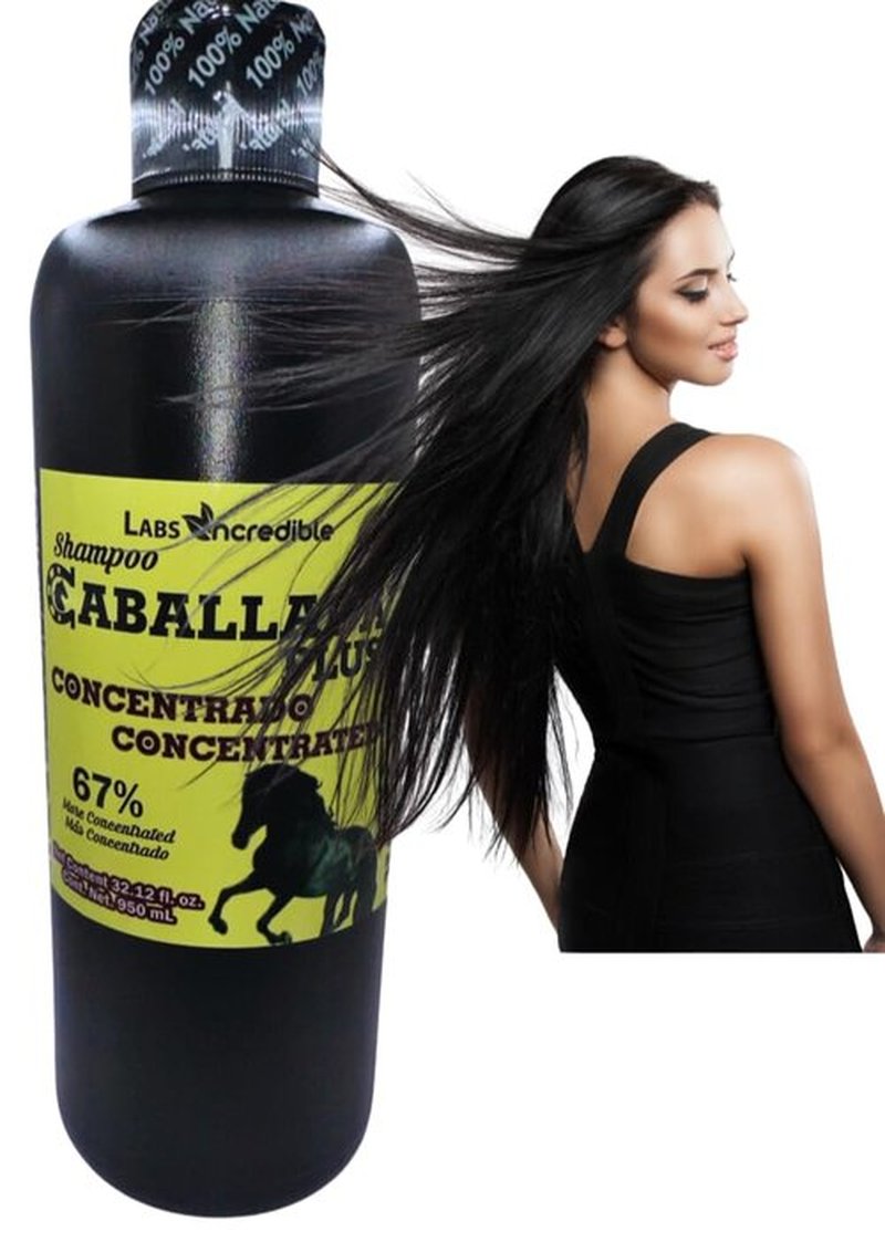 CABALLADO Shampoo Cola De Caballo Plus Extra Aceleracion Sin Sal (950m) CABALLADA PLUS 67% more concentraded 100% cosmetico HORSETAIL SHAMPOO 32.12 Fl oz ROSMERY, JOJOBA.