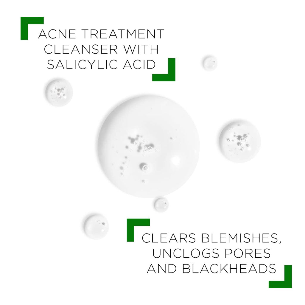 VICHY Normaderm Daily Acne Face Wash - Salicylic Acid Cleanser for Oily Skin | Clears Clogged Pores