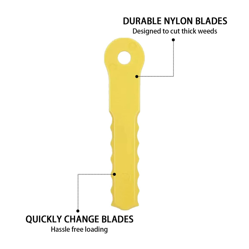 Cilivo 70289A Replacement Head Blades Compatible with Weed Warrior 14867B Push-N-Load 3-Blade Trimmer Head and Pivotrim Hybrid 2-N-1 Head(30Pack)