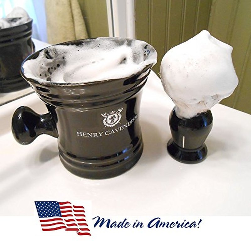 Henry Cavendish Himalaya Shaving Soap - All-Natural Shea Butter & Coconut Oil | 4 oz Puck Refill for Smooth Shave